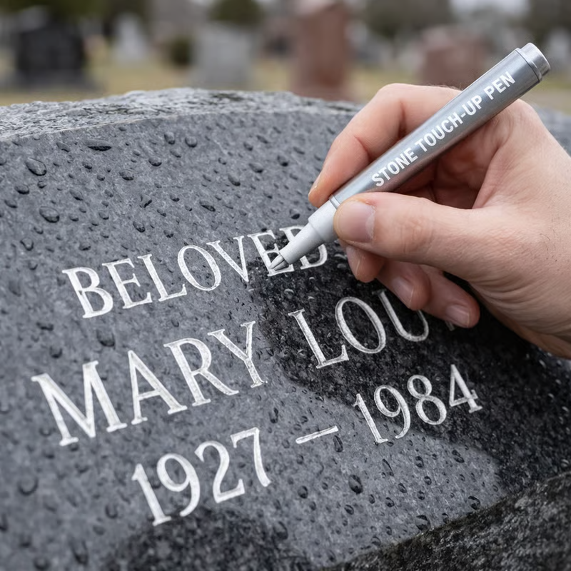 🐦Golden Tombstone Marker Pen for Restoring Faded Grave Inscriptions