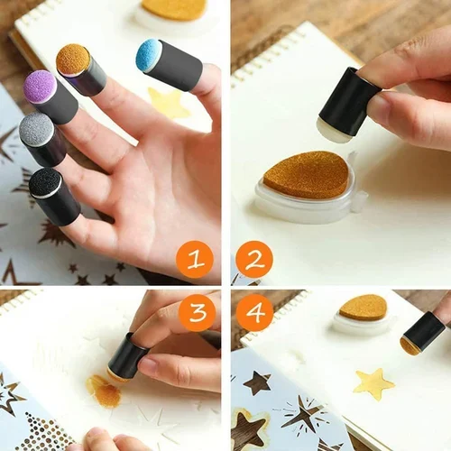 (🎅EARLY CHRISTMAS SALE-49% OFF) DIY sponge finger painting kit 💖 BUY 3 GET FREE SHIPPING-Festivesl