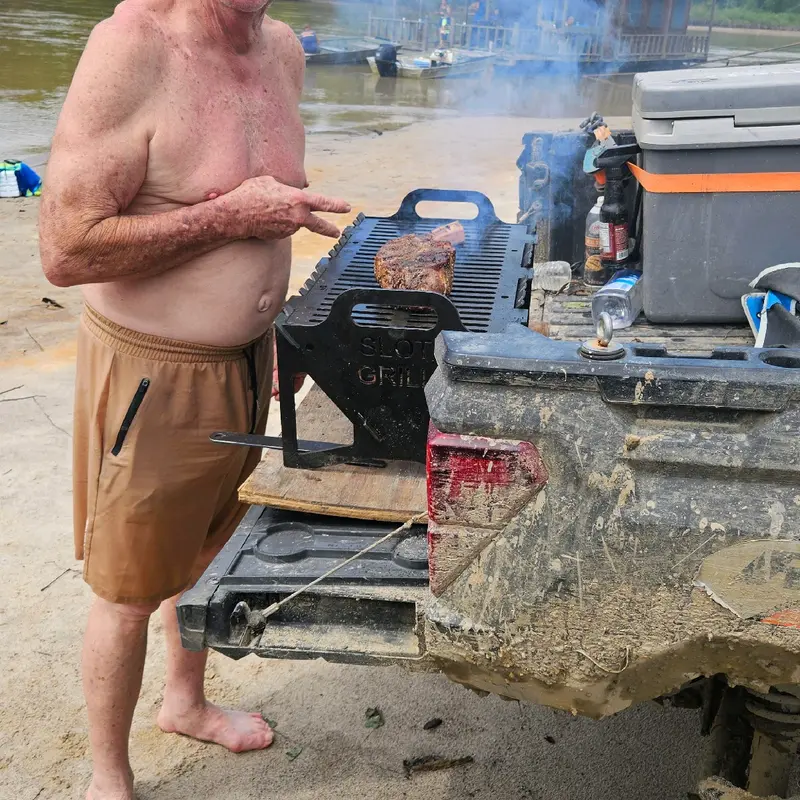 🔥HOT SALE🔥Slot Grill - Collapsible BBQ Grill for Easy Storage Steel