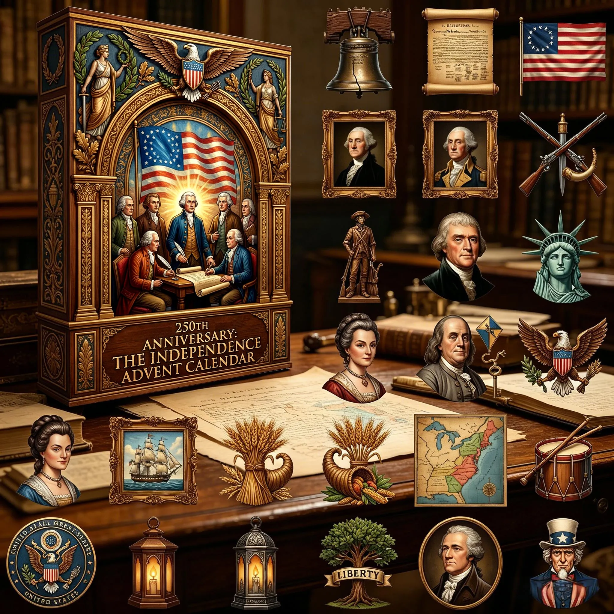 🇺🇸 America's 250th Anniversary: The Independence Advent Calendar（Be part of history）