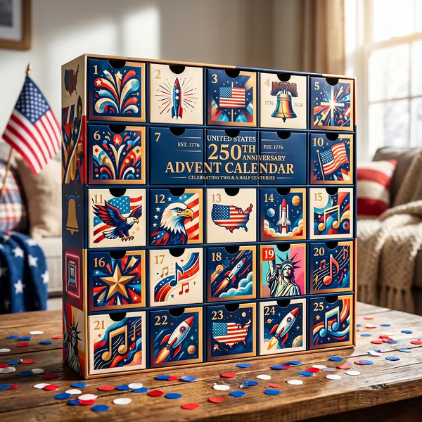 United States 250th Anniversary Advent Calendar | Limited-Edition 25-Day Countdown