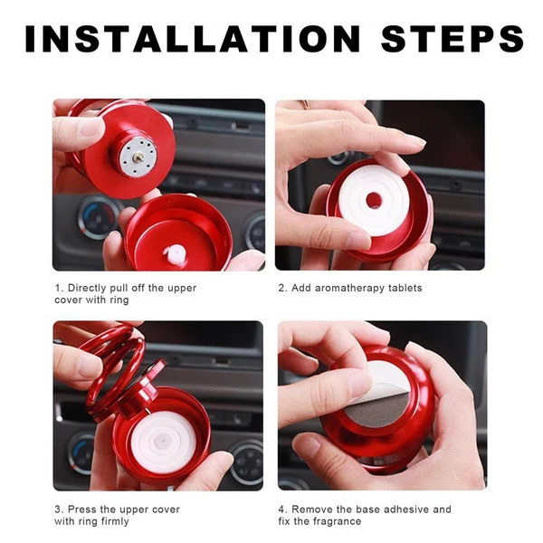 ✨Hot sale✨Solar Rotating Car Aroma Diffuser-Festivesl