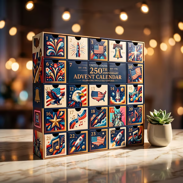 United States 250th Anniversary Advent Calendar | Limited-Edition 25-Day Countdown