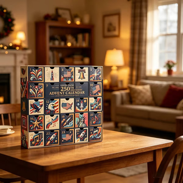 United States 250th Anniversary Advent Calendar | Limited-Edition 25-Day Countdown
