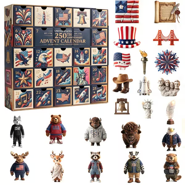 United States 250th Anniversary Advent Calendar | Limited-Edition 25-Day Countdown