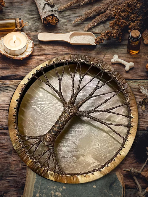 🔥Hot Sale 42% OFF🌳Shaman Drums 'Tree of life' Spirit music-Festivesl
