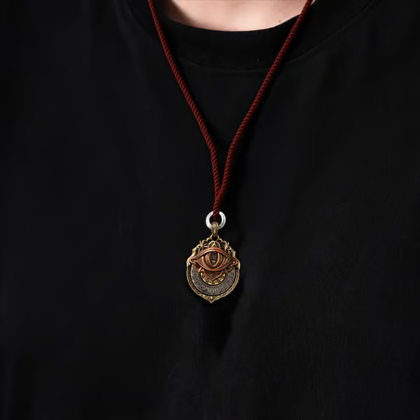 🔥LAST DAY 50% OFF👁️‍🗨️Handmade Tarot Vision Pendant: Connect to Cosmic Wisdom Anytime (❤Cheat Sheet Included)-Festivesl