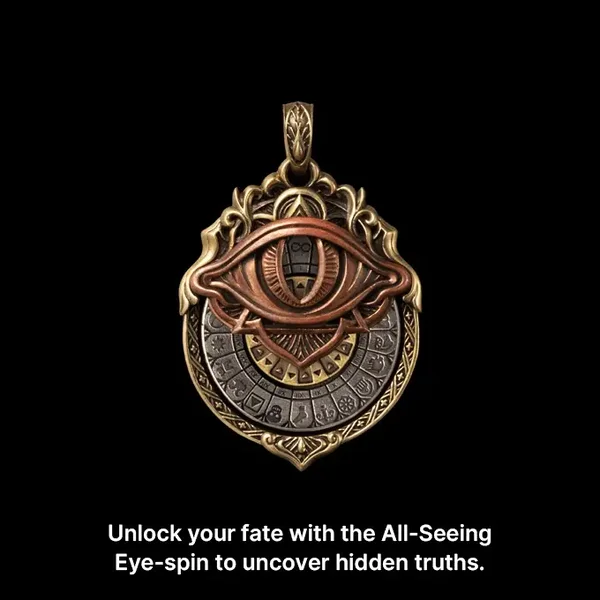 🔥LAST DAY 50% OFF👁️‍🗨️Handmade Tarot Vision Pendant: Connect to Cosmic Wisdom Anytime (❤Cheat Sheet Included)-Festivesl