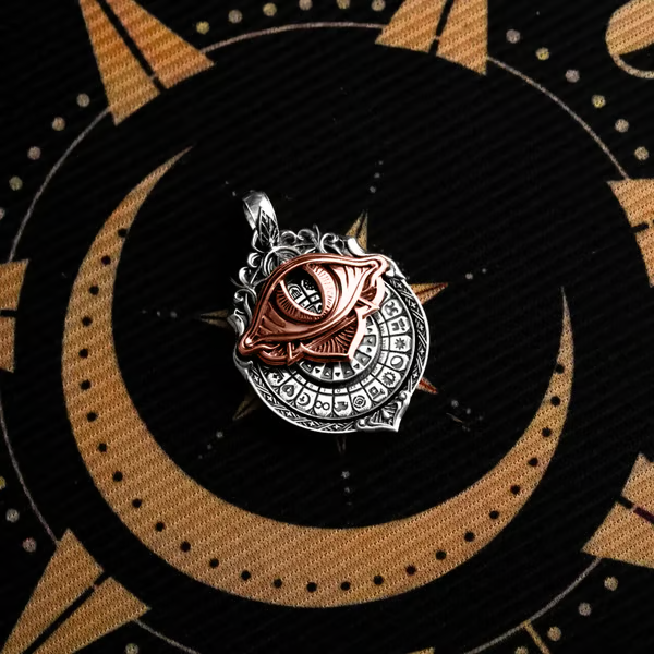 🔥LAST DAY 50% OFF👁️‍🗨️Handmade Tarot Vision Pendant: Connect to Cosmic Wisdom Anytime (❤Cheat Sheet Included)-Festivesl