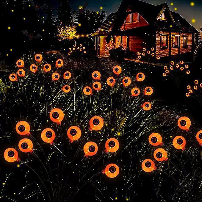 😈Early Halloween 50% OFF-Sale👻Halloween Solar Powered Scary Eyeball Lights-Festivesl