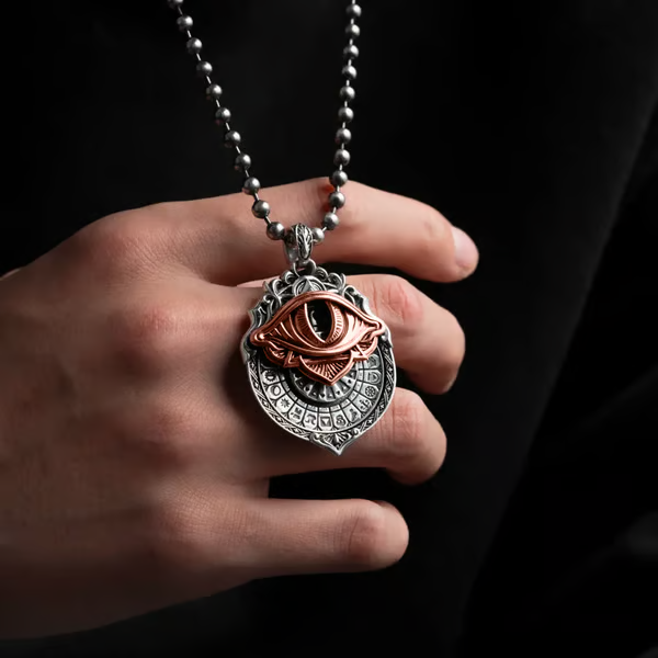🔥LAST DAY 50% OFF👁️‍🗨️Handmade Tarot Vision Pendant: Connect to Cosmic Wisdom Anytime (❤Cheat Sheet Included)-Festivesl
