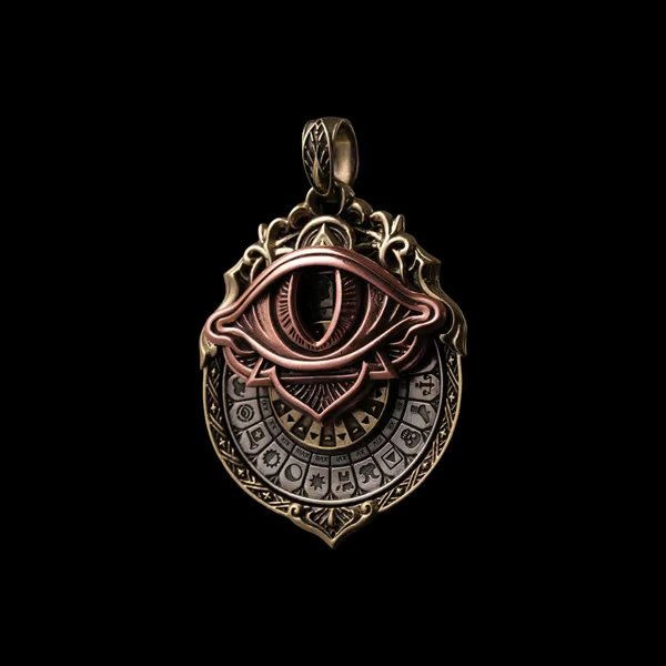 🔥LAST DAY 50% OFF👁️‍🗨️Handmade Tarot Vision Pendant: Connect to Cosmic Wisdom Anytime (❤Cheat Sheet Included)-Festivesl