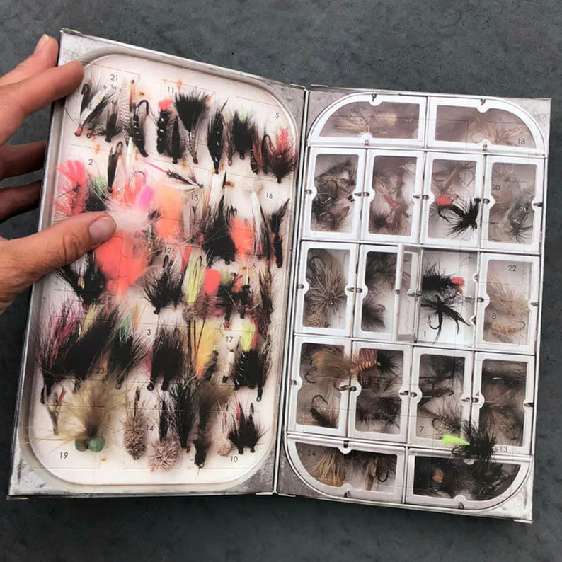 Fly Fishing Advent Calendar – Handmade Flies + Waterproof Fly Box | Daily Surprises for Anglers, The Ultimate Christmas Countdown Gift-Festivesl