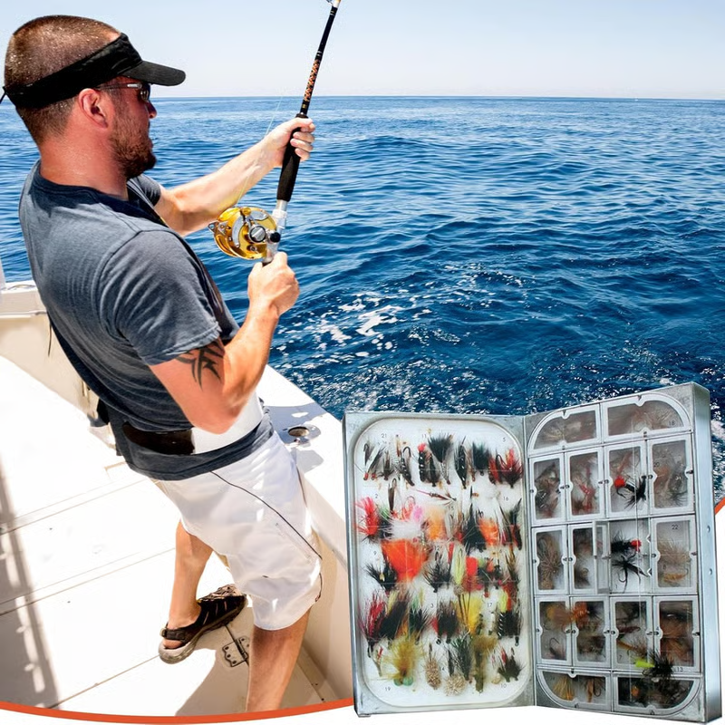 Fly Fishing Advent Calendar – Handmade Flies + Waterproof Fly Box | Daily Surprises for Anglers, The Ultimate Christmas Countdown Gift-Festivesl