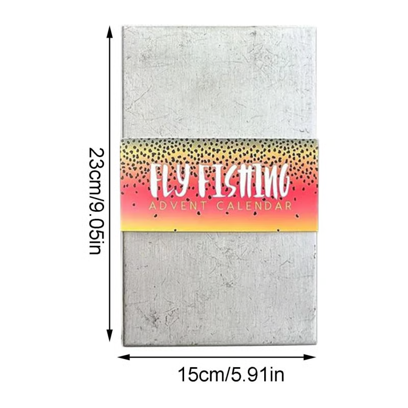 Fly Fishing Advent Calendar – Handmade Flies + Waterproof Fly Box | Daily Surprises for Anglers, The Ultimate Christmas Countdown Gift-Festivesl