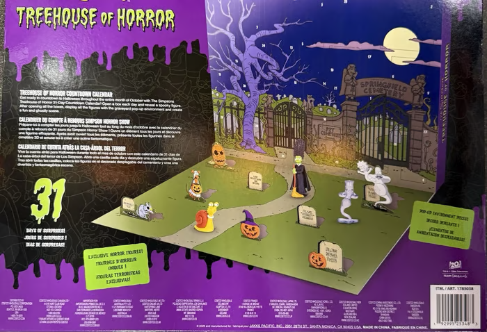 The Simpsons Treehouse of Horror 31 Day Advent Calendar