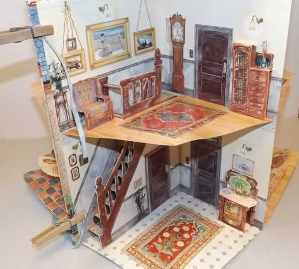 🧸Three Dimensional Edwardian Doll House🏘️⏰32 in stock