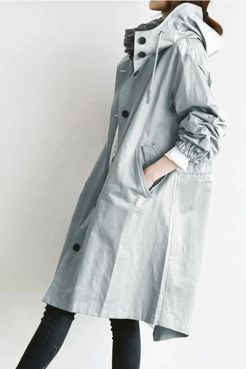 🔥 Last Day 49%OFF🔥 Hooded Trench Coat-Festivesl