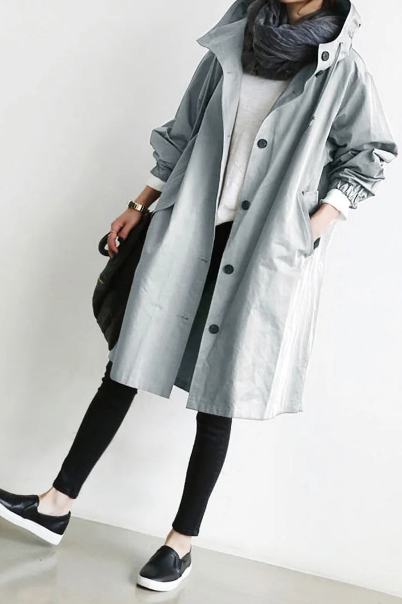 🔥 Last Day 49%OFF🔥 Hooded Trench Coat-Festivesl