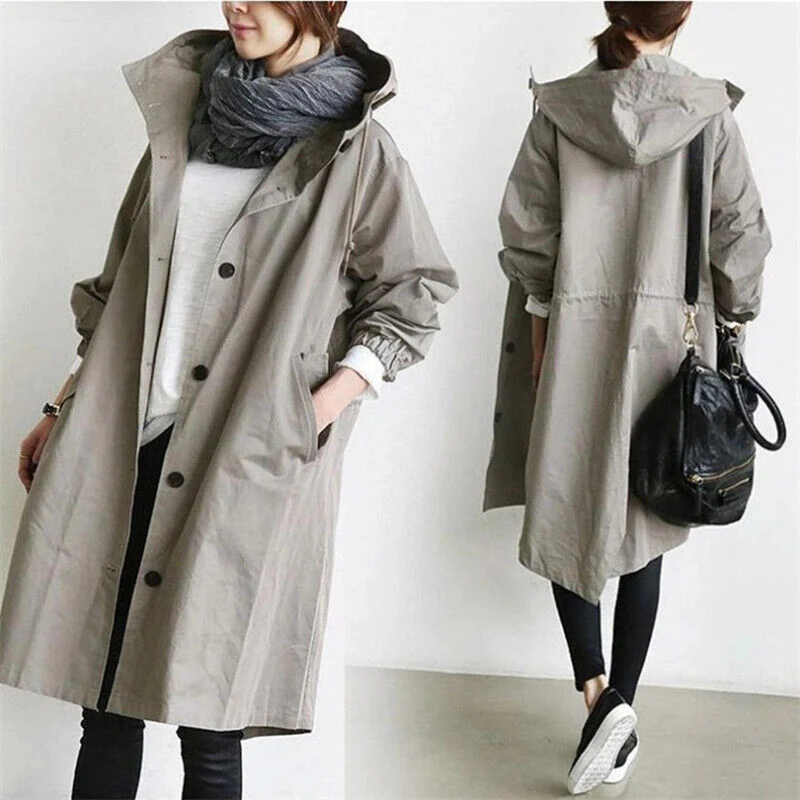 🔥 Last Day 49%OFF🔥 Hooded Trench Coat-Festivesl