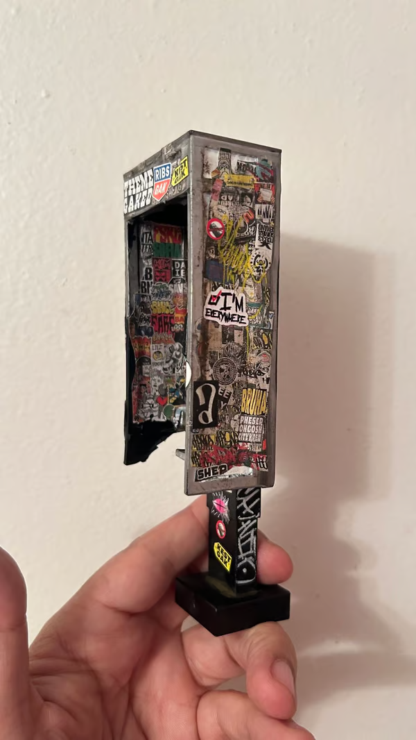 🔥LAST DAY 50% OFF-📞Miniature American Payphone in 1:12 Scale For Action Figure Displays / Toy Photography-Festivesl