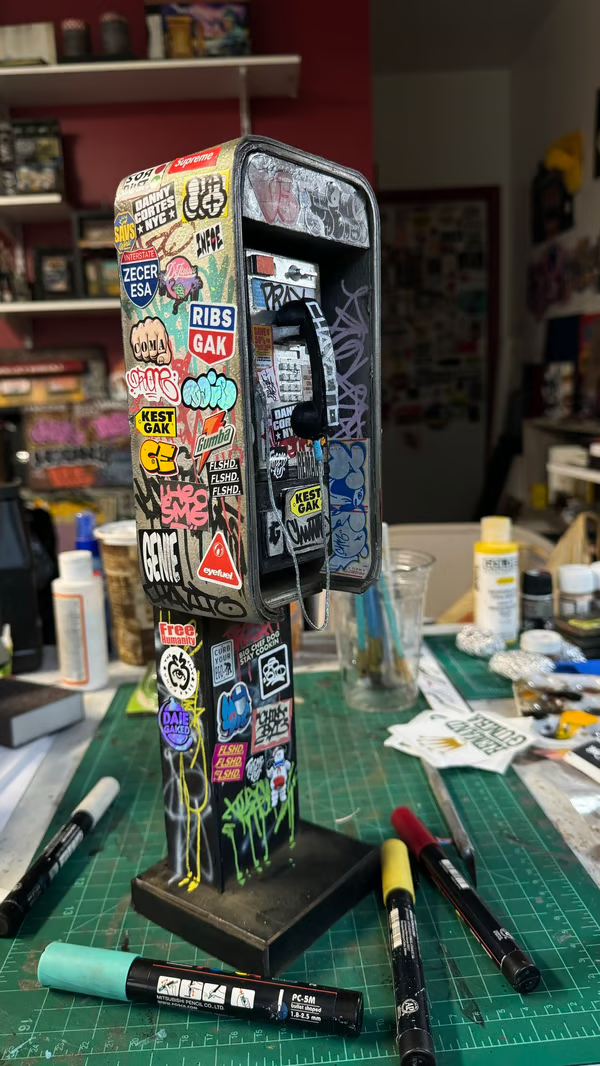 🔥LAST DAY 50% OFF-📞Miniature American Payphone in 1:12 Scale For Action Figure Displays / Toy Photography-Festivesl