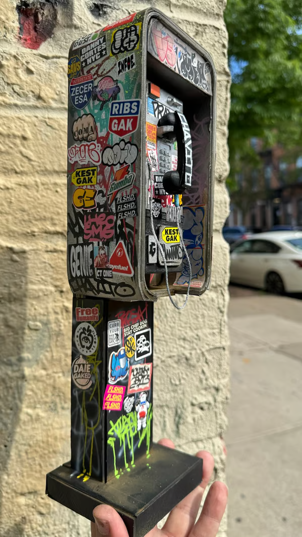 🔥LAST DAY 50% OFF-📞Miniature American Payphone in 1:12 Scale For Action Figure Displays / Toy Photography-Festivesl