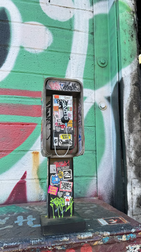 🔥LAST DAY 50% OFF-📞Miniature American Payphone in 1:12 Scale For Action Figure Displays / Toy Photography-Festivesl