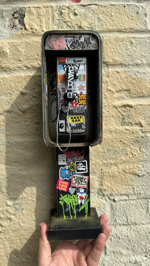 🔥LAST DAY 50% OFF-📞Miniature American Payphone in 1:12 Scale For Action Figure Displays / Toy Photography-Festivesl