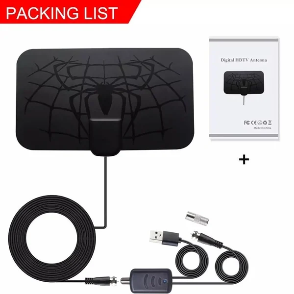 🔥LAST DAY 49% OFF--Spider pattern new HDTV cable antenna 4K (5G chip, 🌎 can be used worldwide)-Festivesl