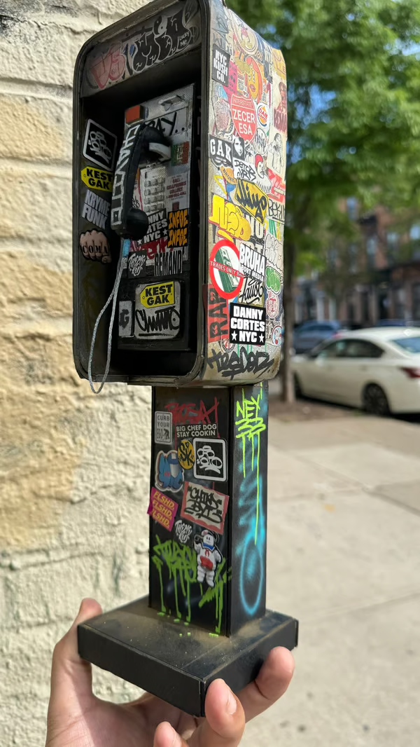 🔥LAST DAY 50% OFF-📞Miniature American Payphone in 1:12 Scale For Action Figure Displays / Toy Photography-Festivesl