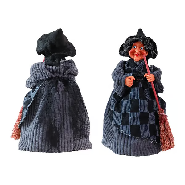 🔥LAST DAY 50% OFF🧙🧹Halloween Witch Doll Statue Decor Desktop