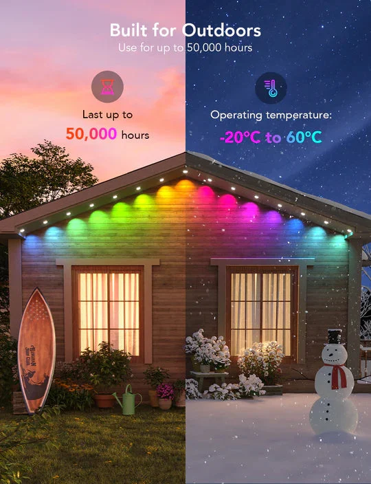 🎃Halloween Sale 48% OFF🔥Wi-Fi Bluetooth Smart Led rgbic for outdoor-Festivesl