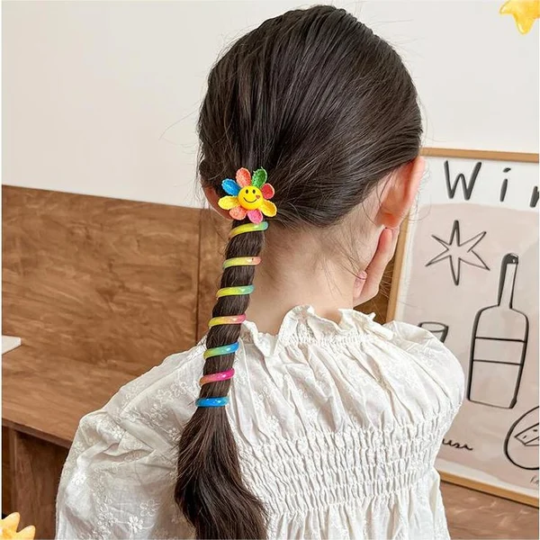 🌲 Early Christmas Sale🎁Colorful Telephone Wire Hair Bands for Kids-Festivesl