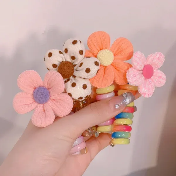 🌲 Early Christmas Sale🎁Colorful Telephone Wire Hair Bands for Kids-Festivesl