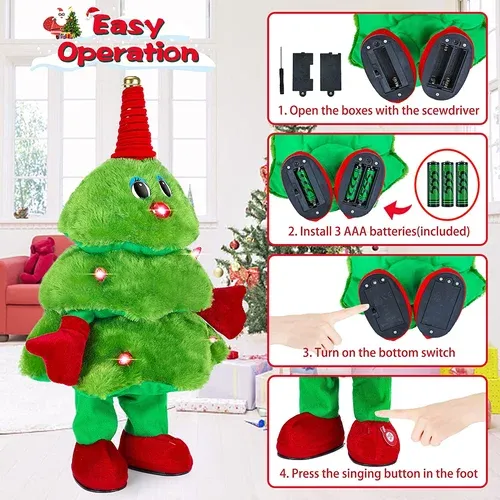 🎵Singing and Dancing Christmas Tree Toys🎄-👍Buy 2 Save 15%-Festivesl