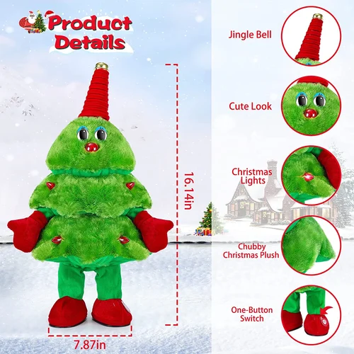 🎵Singing and Dancing Christmas Tree Toys🎄-👍Buy 2 Save 15%-Festivesl