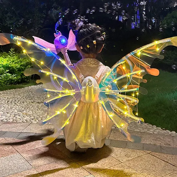 🦋🧚‍♀Electric Butterfly Elf Wings with Glowing Lights-Festivesl