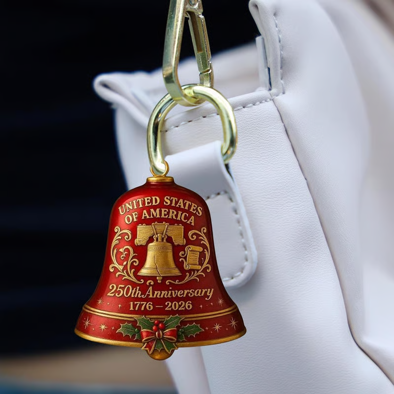 🌟Proudly made in Texas, USA🔔United States 250th Anniversary Bell Ornament