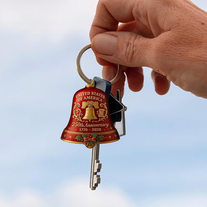 🌟Proudly made in Texas, USA🔔United States 250th Anniversary Bell Ornament