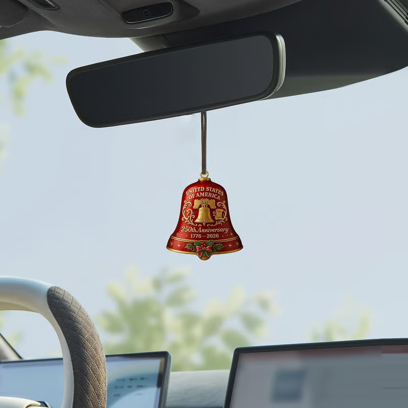 🌟Proudly made in Texas, USA🔔United States 250th Anniversary Bell Ornament