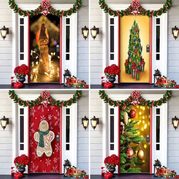 🎅2023 Christmas Door Covers🌲-Festivesl