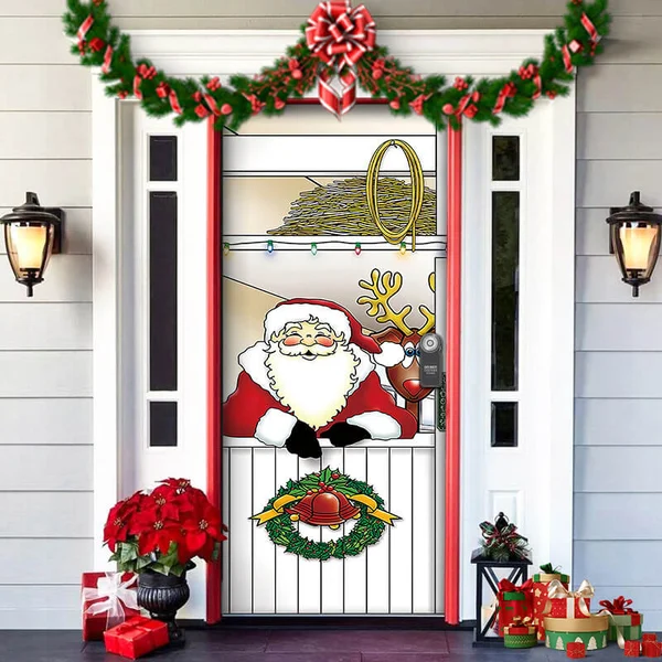🎅2023 Christmas Door Covers🌲-Festivesl