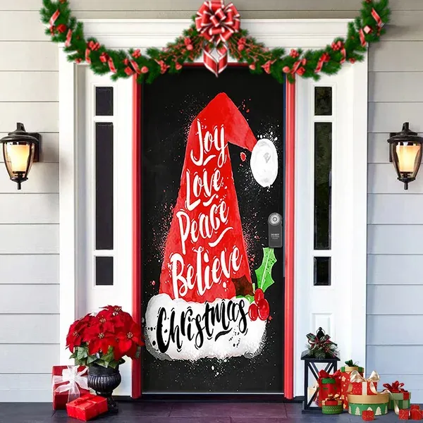 🎅2023 Christmas Door Covers🌲-Festivesl