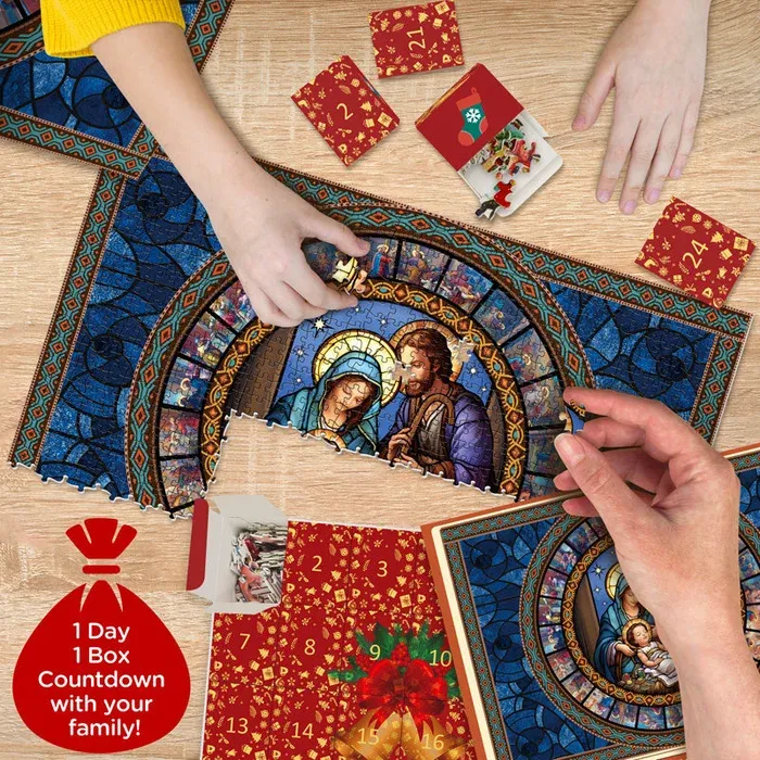 🎄🎅Christmas Calendar Jigsaw Puzzle 1008pcs🧩-Festivesl