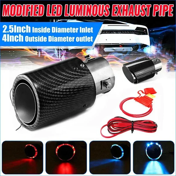 🔥Last Day Promotion 48% OFF 🔥Car fire flame LED exhaust tip-Festivesl
