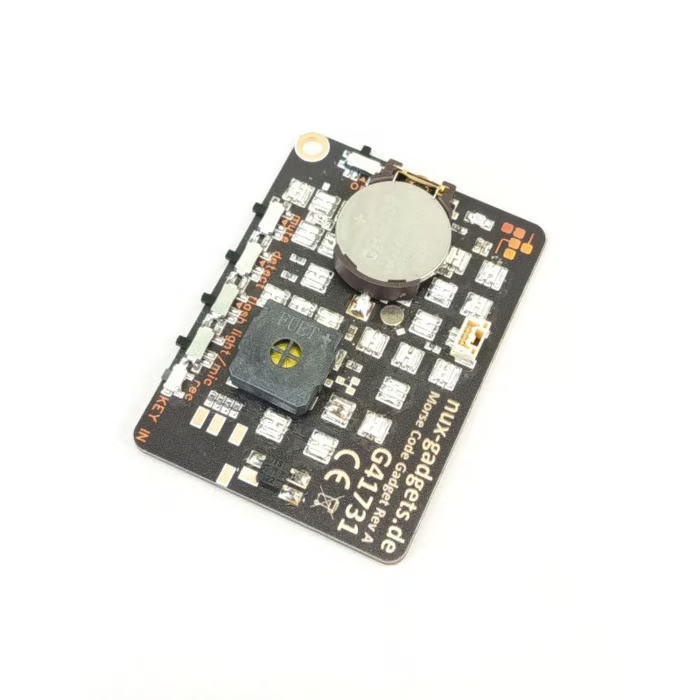 📟 Morse Code Trainer Card Pro (LED Edition)