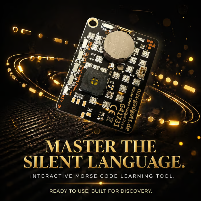 📟 Morse Code Trainer Card Pro (LED Edition)