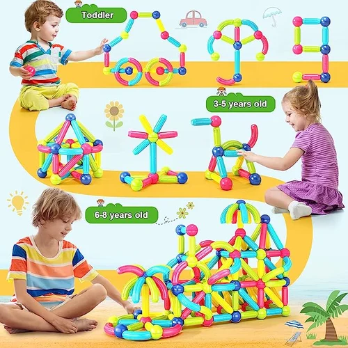 Magnetic Sticks Building Blocks For Kids Early Development-Festivesl