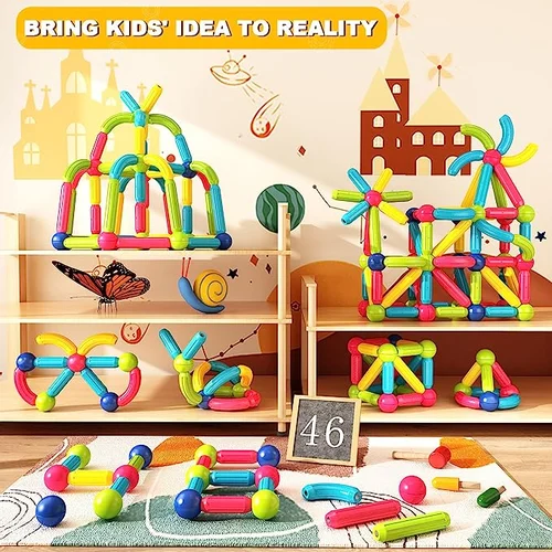 Magnetic Sticks Building Blocks For Kids Early Development-Festivesl